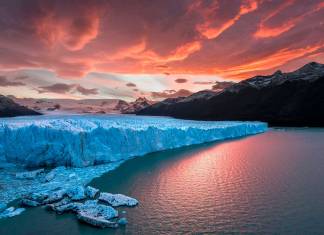 Glaciar Perito Moreno… Imponente. Atardecer en perito moreno